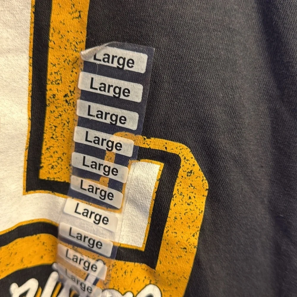 Gildan Black Graphic Tee with Yellow Accents - Picture 3 of 3